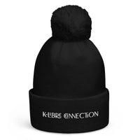 Bonnet noir à pompon pour femme à petit prix doux et confortable de la marque K-libre connection