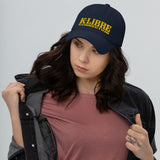 Casquette de baseball couleur bleu navy et or pour homme et femme