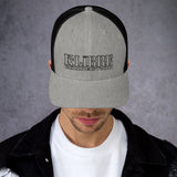 Casquette trucker homme grise et noire