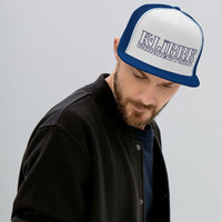 Casquette Trucker Homme  Blanc/Bleu