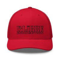 Casquette Trucker rouge avec texte KLibre Connection