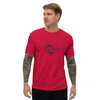 T Shirt Island rouge pour les hommes pas cher