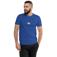 T Shirt sur la thématique de la musculature pour homme bleu