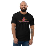 T-shirt Noir ajusté homme DTG Next Level 3600-Punchline-Metro-Boulot-Dojo
