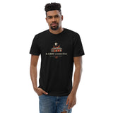 T-shirt Noir ajusté homme DTG Next Level 3600-Punchline Savoir est une Arme