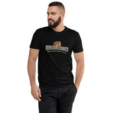 T-shirt Noir ajusté homme DTG Next Level 3600-Punchline- Battre Fer Chaud Refroidir Frère Faux-DTG
