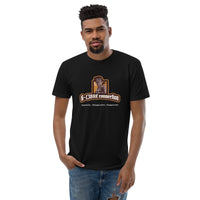 T-shirt Noir ajusté homme DTG Next Level 3600 Punchline-Apprendre-Désapprendre-Réapprendre DTG