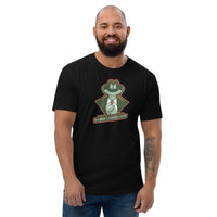 T-shirt Noir ajusté homme DTG Next Level 3600 Punchline-Tonton Fringueur
