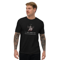 T-shirt Noir ajusté homme DTG Next Level 3600 Punchline- Seul on va vite Ensemble on va Loin