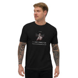 T-shirt Noir ajusté homme DTG Next Level 3600 Punchline- Seul on va vite Ensemble on va Loin