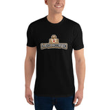 T-shirt Noir ajusté homme DTG Next Level 3600 Punchline- Si tu Tombe La Ferme !!!