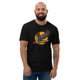 T-shirt Noir ajusté homme DTG Next Level 3600 Punchline- C'est Nous Les Aiglons Vous Les Pigeons-DTG