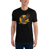 T-shirt Noir ajusté homme DTG Next Level 3600 Punchline- C'est Nous Les Aiglons Vous Les Pigeons-DTG