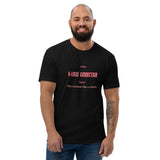 T-shirt Noir ajusté homme DTG Next Level 3600 Punchline-Fête L'amour Pas La Guerre