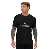 T-shirt Noir ajusté homme DTG Next Level 3600 Punchline-Battre Fer Chaud Refoidir Frère Faux