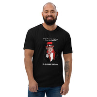 T-shirt noir ajusté homme DTG Next Level 3600 - C'est Nous les Aiglons Vous les pigeons