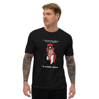T-shirt noir ajusté homme DTG Next Level 3600 - C'est Nous les Aiglons Vous les pigeons