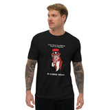 T-shirt noir ajusté homme DTG Next Level 3600 - C'est Nous les Aiglons Vous les pigeons