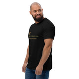 T-shirt Noir ajusté homme DTG Next Level 3600-Punchline-Virilité Intellectuelle