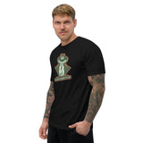 T-shirt Noir ajusté homme DTG Next Level 3600 Punchline-Tonton Fringueur