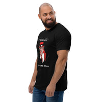 T-shirt noir ajusté homme DTG Next Level 3600 - C'est Nous les Aiglons Vous les pigeons