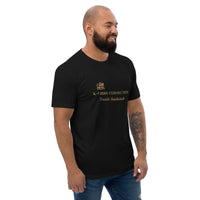 T-shirt Noir ajusté homme DTG Next Level 3600-Punchline-Virilité Intellectuelle