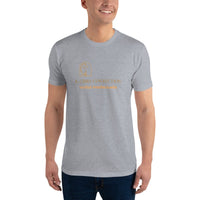 T-shirt Gris ajusté Homme DTG Next Level 3600-Punchline-Virilité Intellectuelle