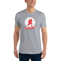 T-shirt Gris ajusté homme DTG Next Level 3600-Punchline- Les Derniers Seront Premiers