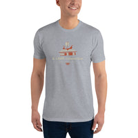 T-shirt Gris ajusté homme DTG Next Level 3600-Punchline-Savoir est une Arme