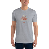 T-shirt Gris ajusté homme DTG Next Level 3600-Punchline-Savoir est une Arme