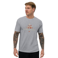 T-shirt Gris ajusté homme DTG Next Level 3600-Punchline-Savoir est une Arme