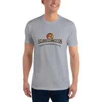 T-shirt Gris ajusté homme DTG Next Level 3600-Punchline- Battre Fer Chaud Refroidir Frère Faux-DTG