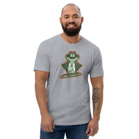 T-shirt Gris ajusté homme DTG Next Level 3600 Punchline-Tonton Fringueur