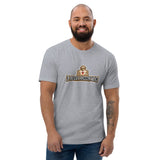 T-shirt Gris ajusté homme DTG Next Level 3600 Punchline- Si tu Tombe La Ferme !!!