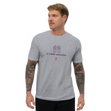 T-shirt Gris ajusté homme DTG Next Level 3600 Punchline-Ma terre est sous mes Baskets