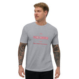 T-shirt Gris ajusté homme DTG Next Level 3600 Punchline-Fête L'amour Pas La Guerre