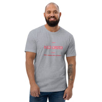 T-shirt Gris ajusté homme DTG Next Level 3600 Punchline-Fête L'amour Pas La Guerre