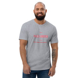 T-shirt Gris ajusté homme DTG Next Level 3600 Punchline-Fête L'amour Pas La Guerre