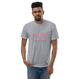 T-shirt Gris ajusté homme DTG Next Level 3600 Punchline-Fête L'amour Pas La Guerre