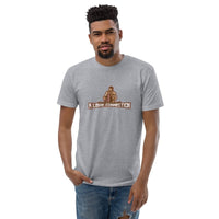 T-shirt Gris ajusté homme DTG Next Level 3600 Punchline-Battre Fer Chaud Refoidir Frère Faux