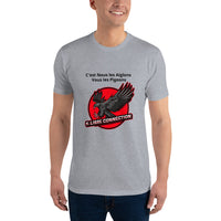 T-shirt ajusté homme DTG Next Level 3600-Punchline-C'est nous les Aiglons vous les Pigeons DTG-