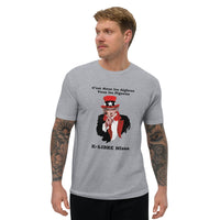 T-shirt ajusté homme DTG Next Level 3600 Punchline C'est Nous les Aiglons Vous les Pigeon