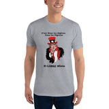 T-shirt ajusté homme DTG Next Level 3600 Punchline C'est Nous les Aiglons Vous les Pigeon
