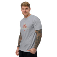T-shirt Gris ajusté homme DTG Next Level 3600-Punchline-Savoir est une Arme
