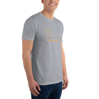 T-shirt Gris ajusté Homme DTG Next Level 3600-Punchline-Virilité Intellectuelle