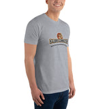 T-shirt Gris ajusté homme DTG Next Level 3600-Punchline- Battre Fer Chaud Refroidir Frère Faux-DTG