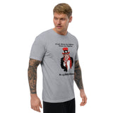 T-shirt ajusté homme DTG Next Level 3600 Punchline C'est Nous les Aiglons Vous les Pigeon