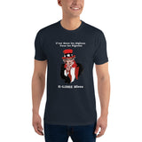 T-shirt ajusté bleu marine homme DTG Next Level 36 Punchline - C'est Nous les Aiglons Vous les Pigeons