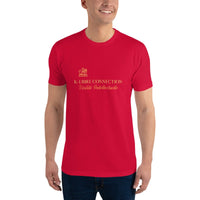 T-shirt Rouge ajusté homme DTG Next Level 3600-Punchline Virilité Intellectuelle