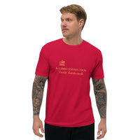T-shirt Rouge ajusté homme DTG Next Level 3600-Punchline Virilité Intellectuelle